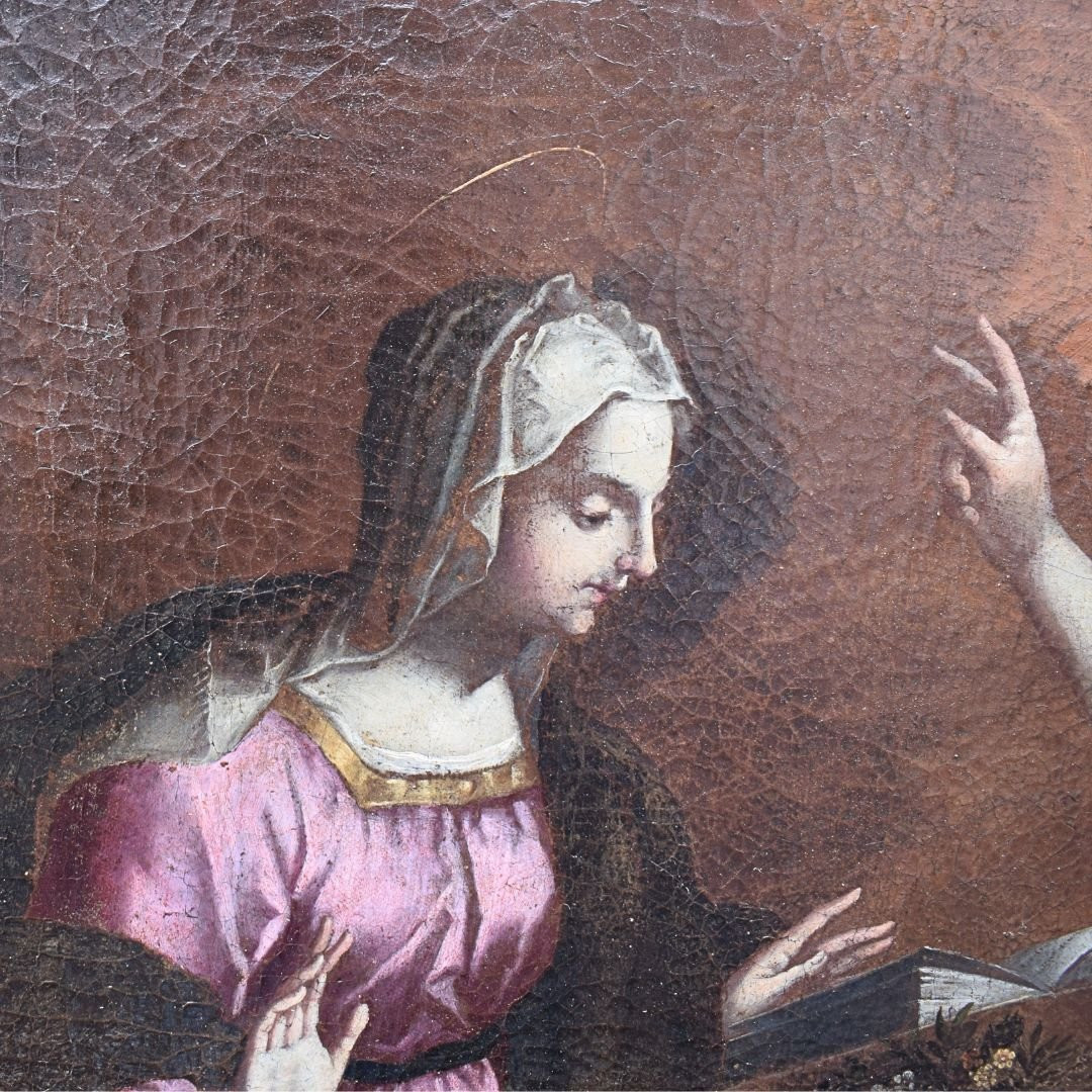 Annunciazione – Bottega di Pietro Candido (Peter de Witte) Fine XVI – inizi XVII secolo-photo-3