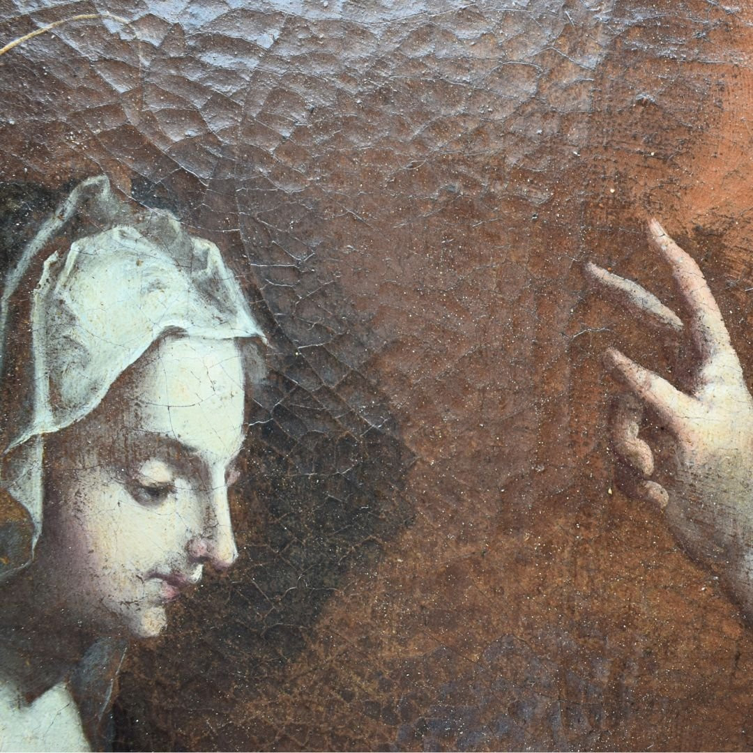 Annunciazione – Bottega di Pietro Candido (Peter de Witte) Fine XVI – inizi XVII secolo-photo-3