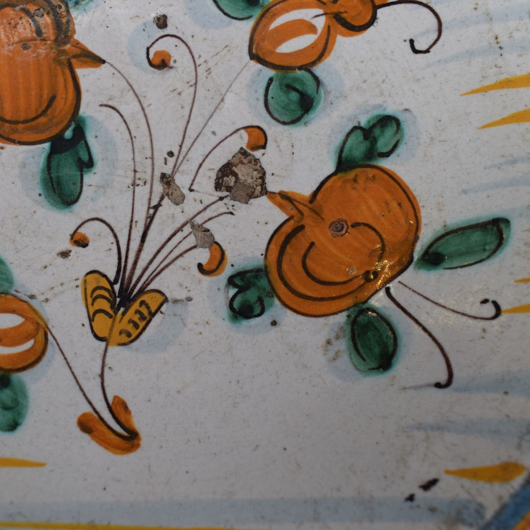 Piatto in maiolica di Montelupo – Inizio XVII secolo-photo-3