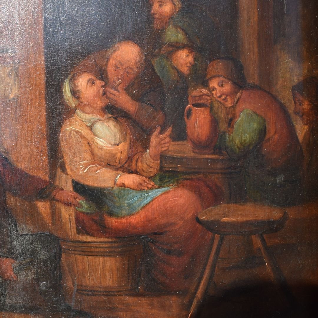 Tavola fiamminga, Il cavadenti, Inizio XVIII secolo-photo-3