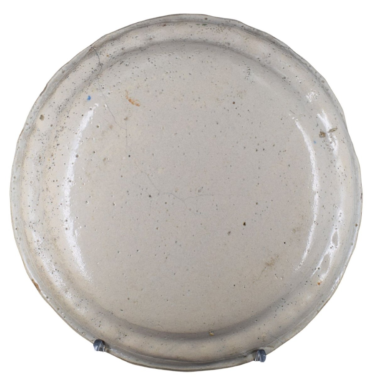 Piatto in maiolica con viandante e racemi Borghetto Lodigiano, XVIII secolo-photo-2