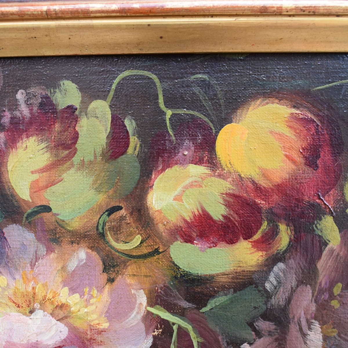 Natura morta con vaso di fiori, Scuola piemontese, XX secolo-photo-1