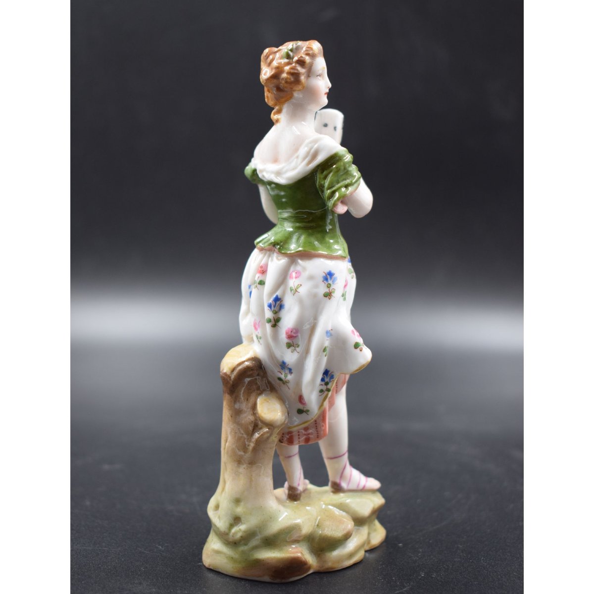 Scultura in Porcellana di Meissen – Figura della Commedia dell'Arte con Maschera -photo-4