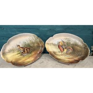Pair Of Limoges Porcelain Dishes 