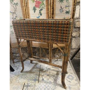 Bamboo And Wicker Planter