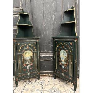 Pair Of Uzes Corner Cabinets