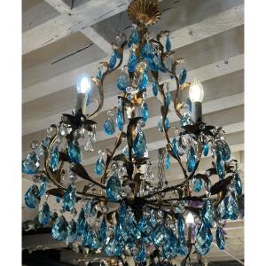 Cage Chandelier In The Style Of Maison Bagués