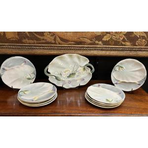 Asparagus Serving Set In Saint Clement Earthenware 