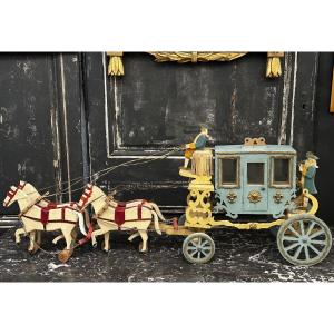 Painted Wooden Carriage 