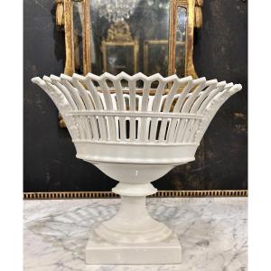 Openwork White Porcelain Bowl From Old Paris