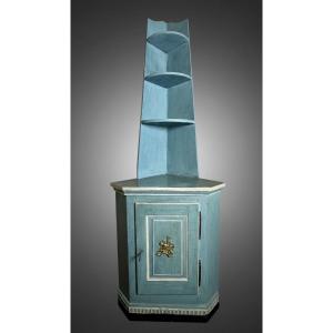 Louis XVI Rechambered Wood Corner Cabinet