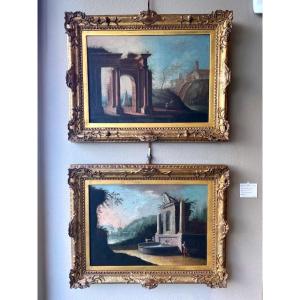 Pair Of Italian Paintings Genoise School