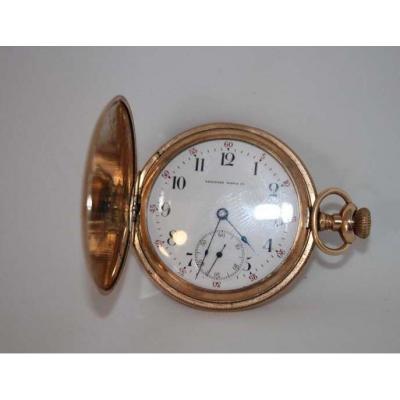 A Gold Plated Watch By Tavannes Watch, 1900