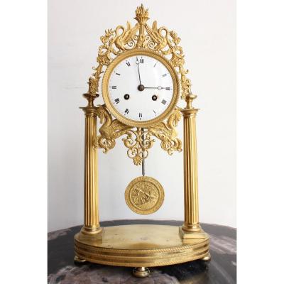 19th Century Bird Decors Clock