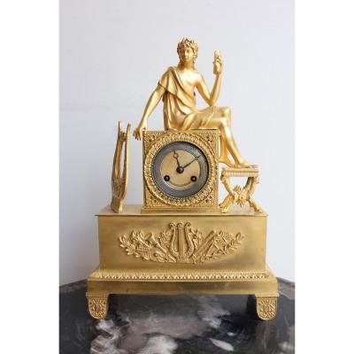 19th C. Restoration Lyre Clock