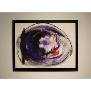 Gérard Schneider - Gouache On Paper