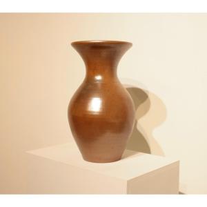 Important Iridescent Stoneware Vase