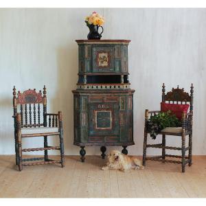 German Corner Cupboard