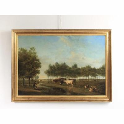 Painting Oil On Canvas Signed Jan Kobell