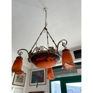 Noverdy Glass Paste Chandelier 