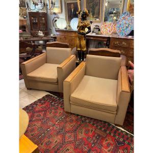 Pair Of Ard Deco Armchairs 