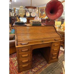 Solid Oak American Desk 