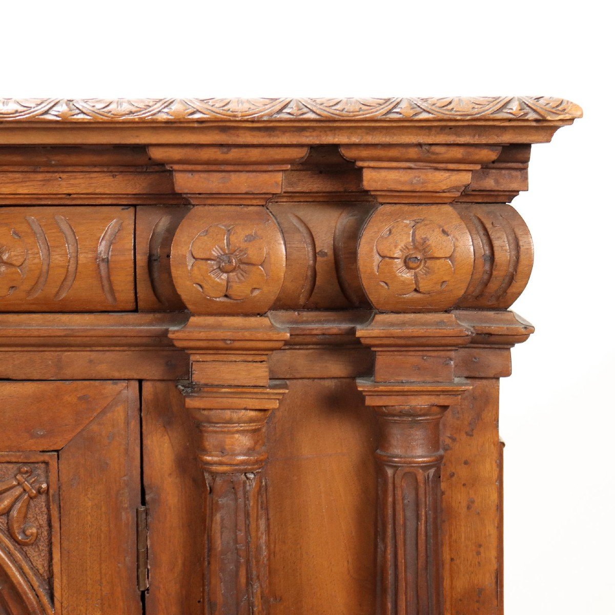Piccola Credenza Neorinascimento Italia Fine XIX Secolo-photo-1