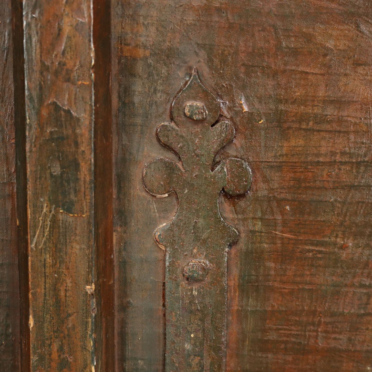 Cassapanca in Legno Intagliato e Dorato Italia XIX Secolo-photo-6