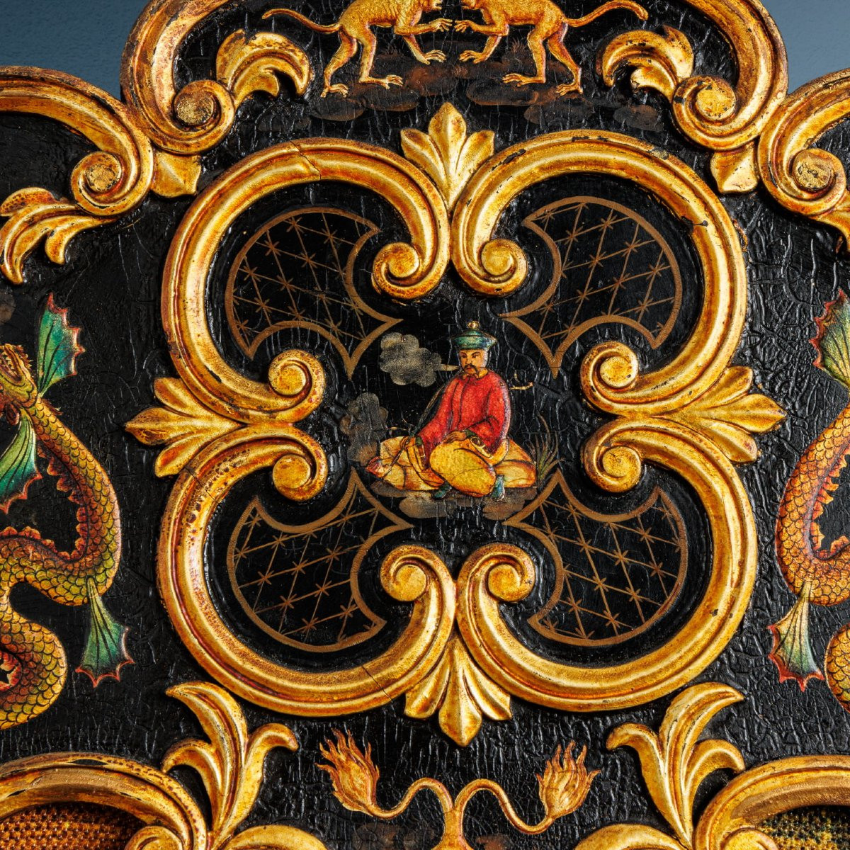 Paravento alla chinoiserie. Italia, secondo quarto XIX secolo-photo-4