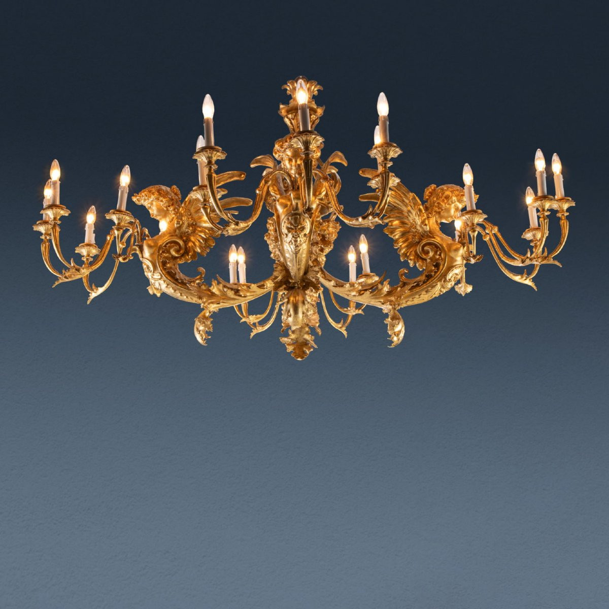 Lampadario, attribuibile alla bottega di Francesco Morini (1822-1899). Firenze, 1860 ca.-photo-2