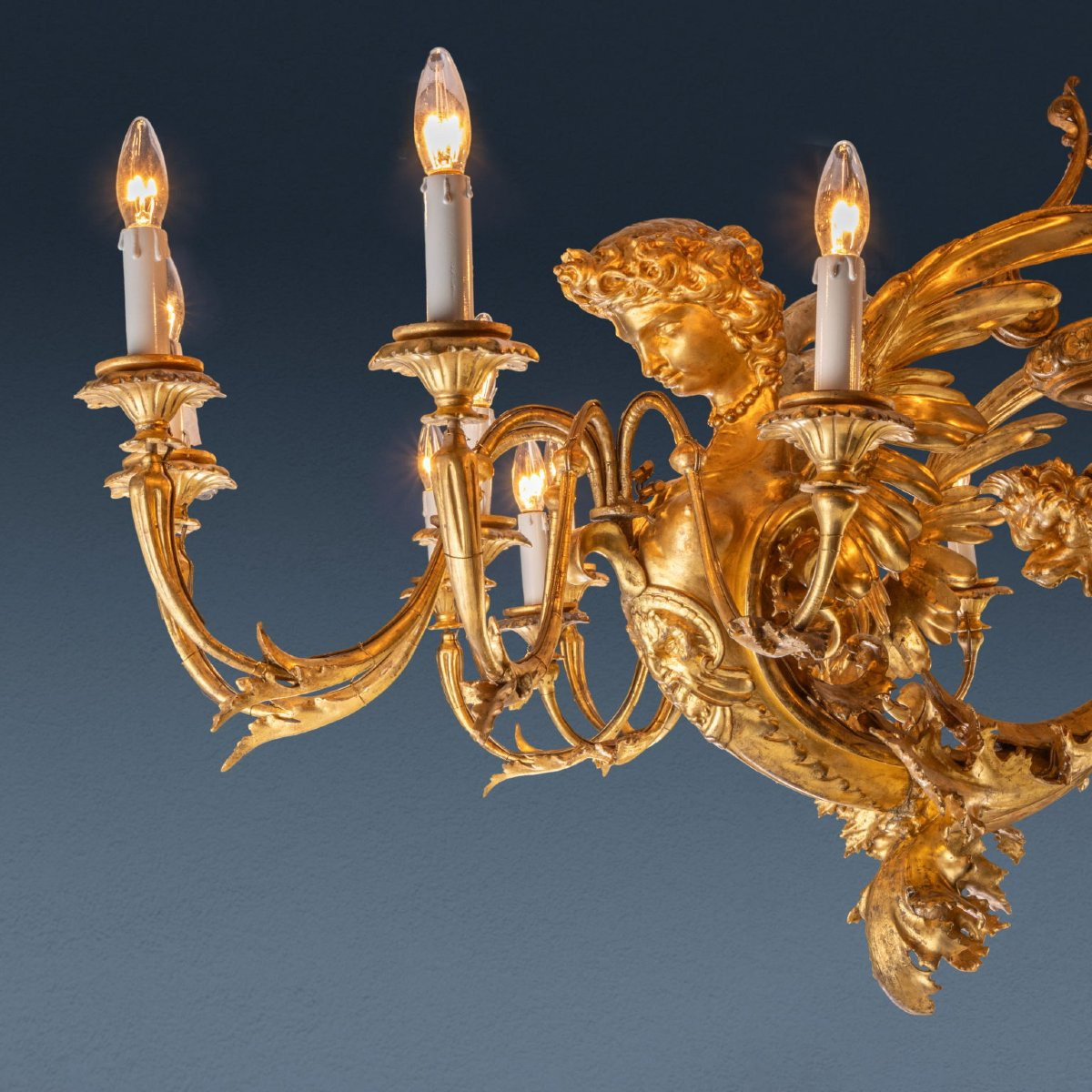 Lampadario, attribuibile alla bottega di Francesco Morini (1822-1899). Firenze, 1860 ca.-photo-2
