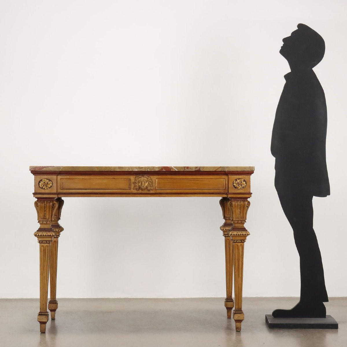 Tavolo parietale Neoclassico Milano, fine XIX Secolo-photo-2