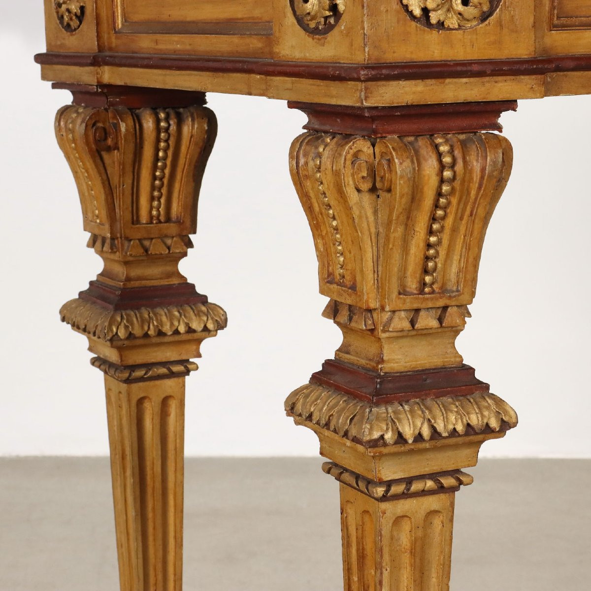 Tavolo parietale Neoclassico Milano, fine XIX Secolo-photo-3