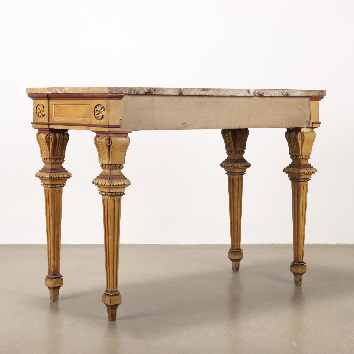 Tavolo parietale Neoclassico Milano, fine XIX Secolo-photo-6