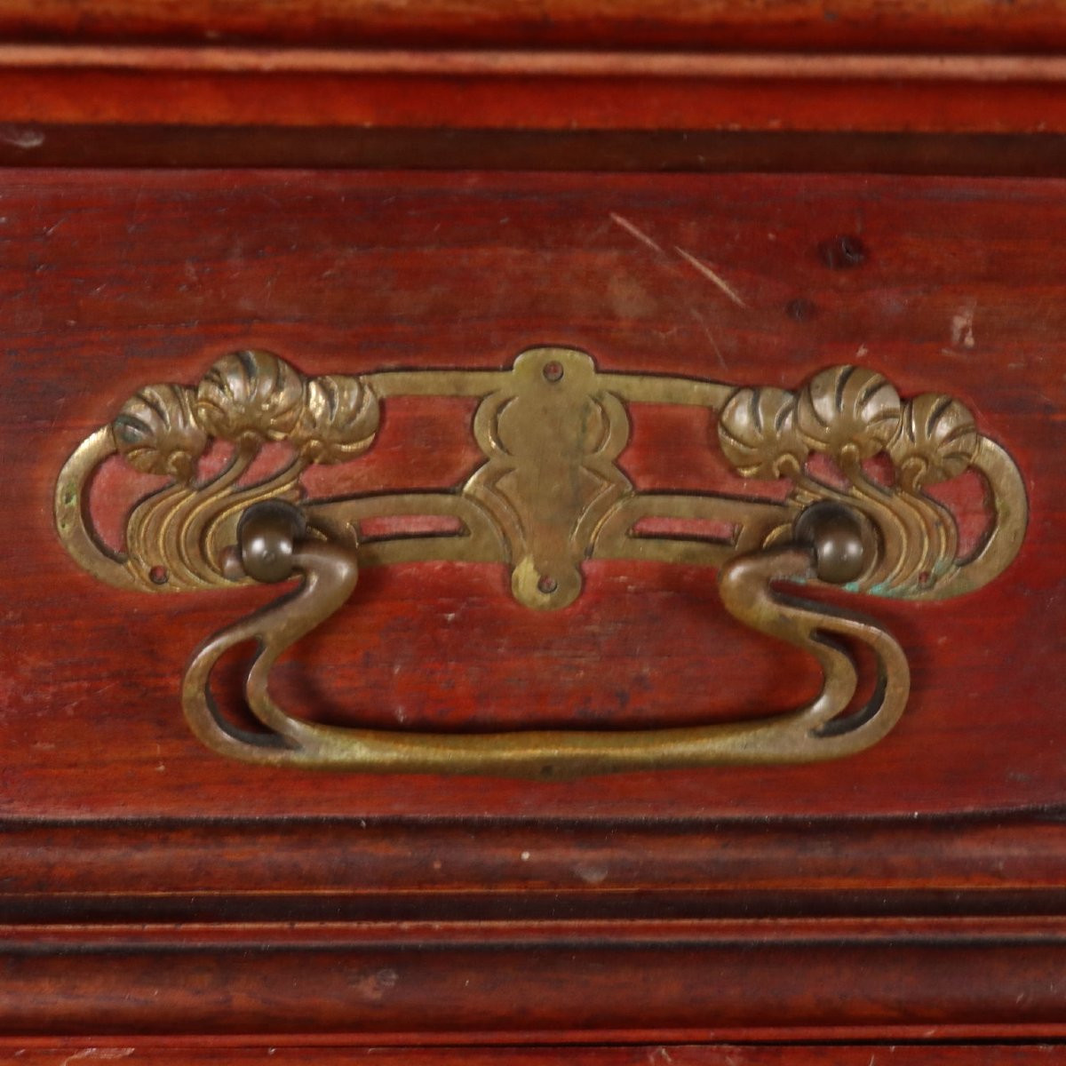 Credenza Liberty in Noce Italia Fine XIX – Inizio XX Secolo-photo-1