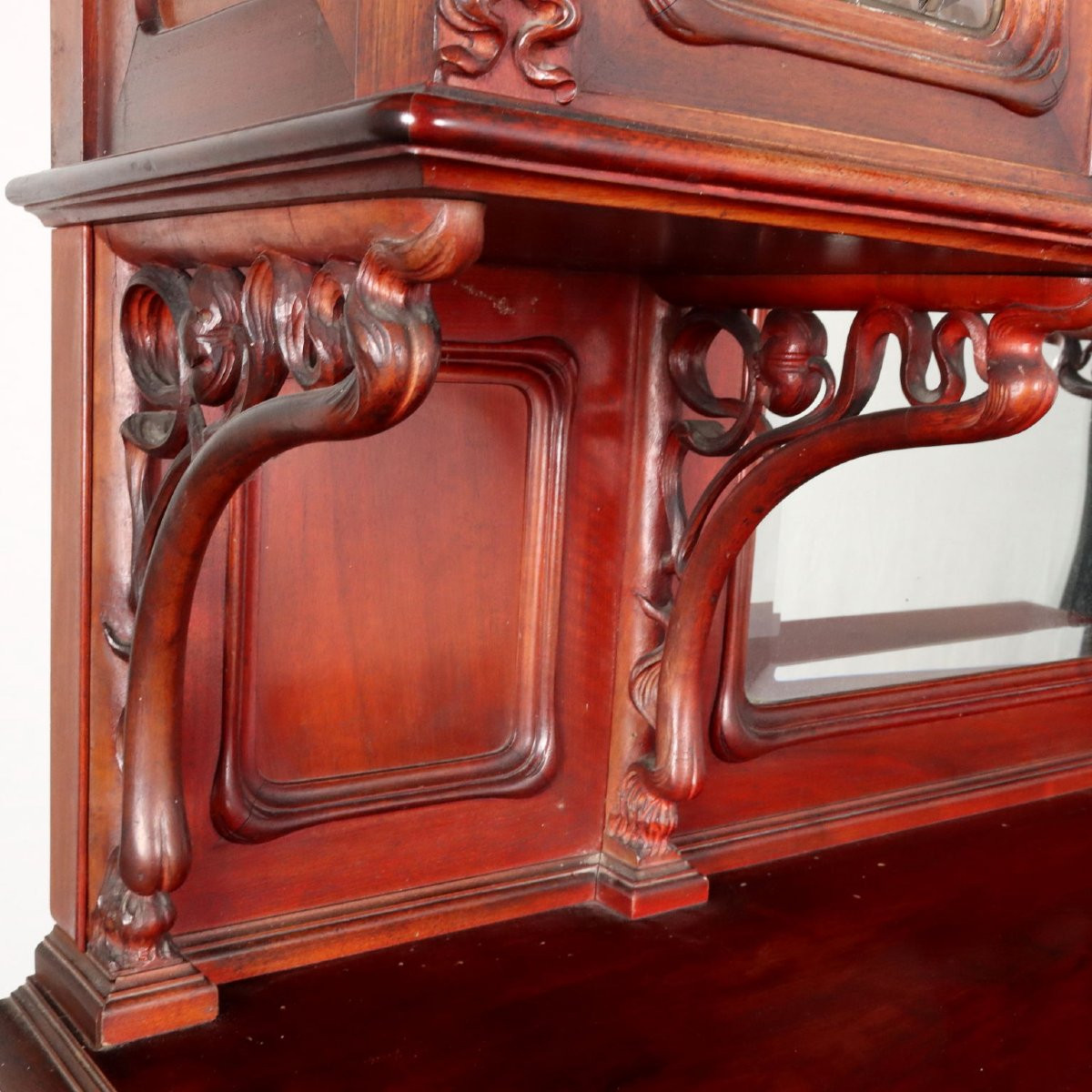 Credenza Liberty in Noce Italia Fine XIX – Inizio XX Secolo-photo-5
