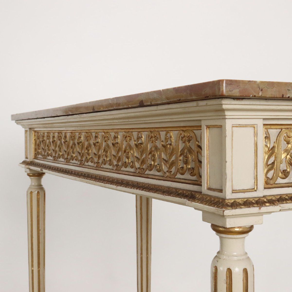 Coppia Consolle in Stile Neoclassico Italia Ultimo Quarto XIX Secolo-photo-3
