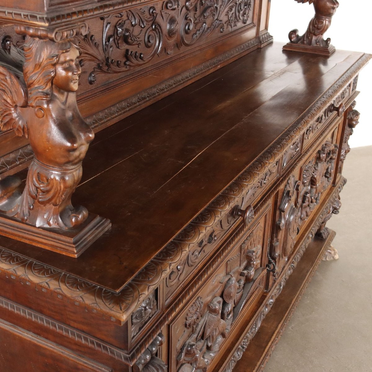 Credenza in Stile Neobarocco Italia Inizio XX Secolo-photo-1