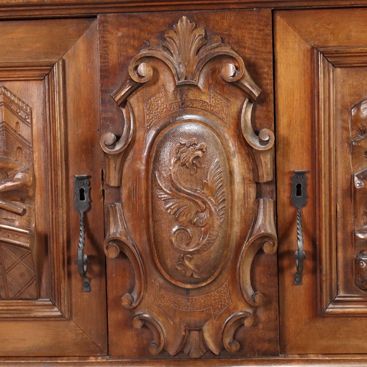 Credenza in Stile Neobarocco Italia Inizio XX Secolo-photo-4
