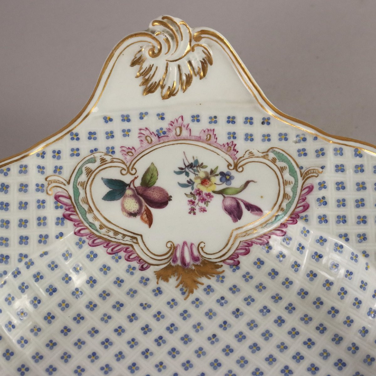 Zuppiera con Piatto in Porcellana di Meissen Germania Seconda Metà '800-photo-4