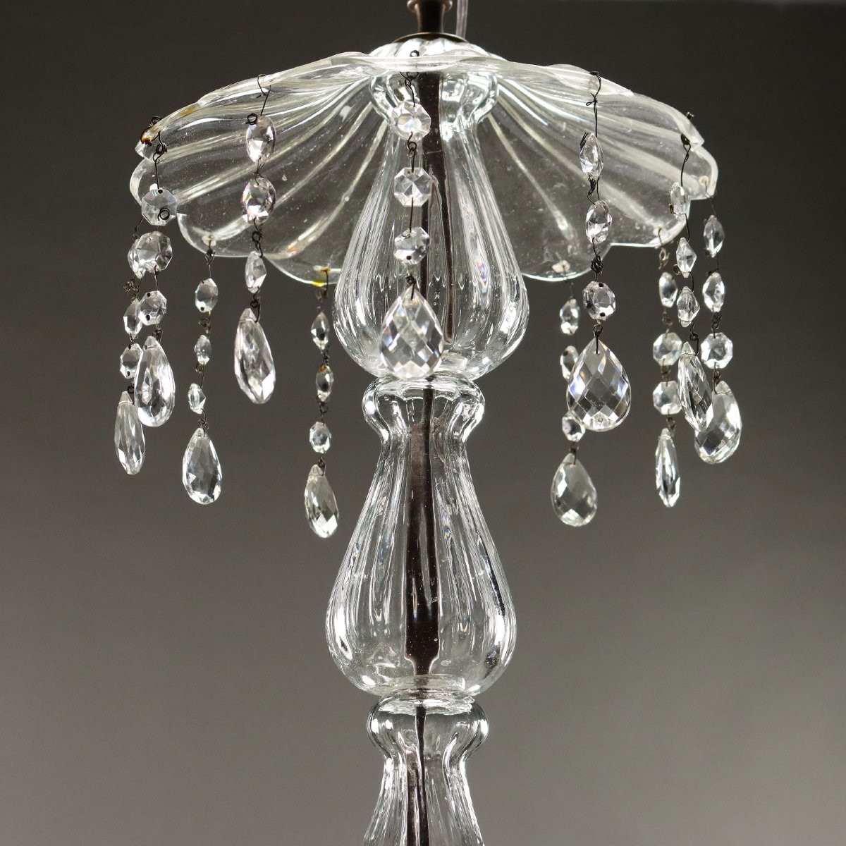 Lampadario Veneziano in vetro soffiato Murano, metà XIX Secolo-photo-3