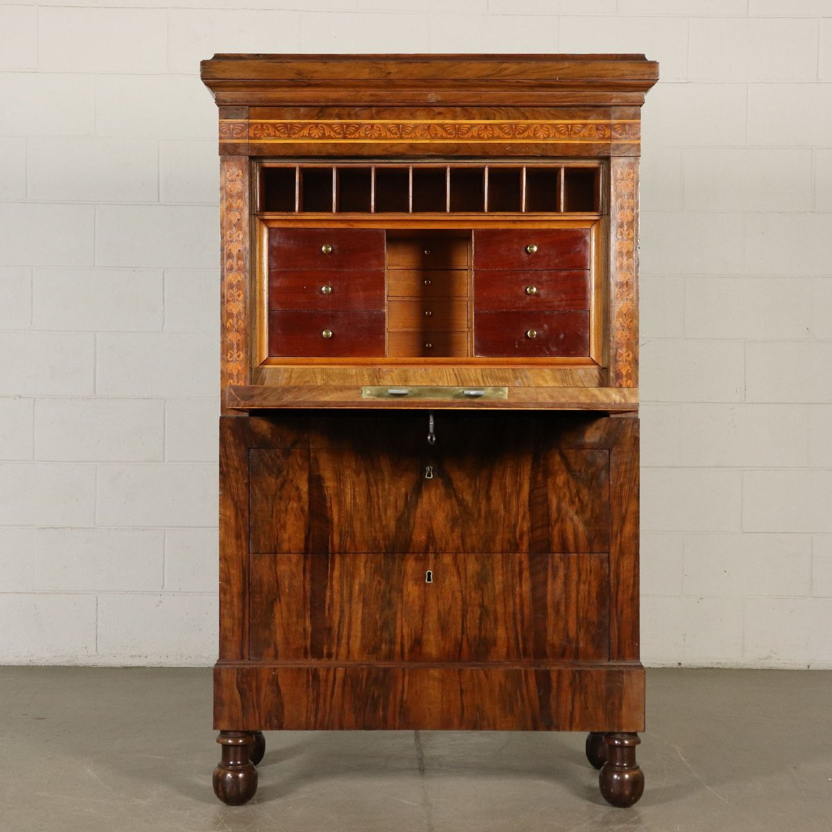 Secretaire Intarsiato Bottega Maggiolini-photo-3