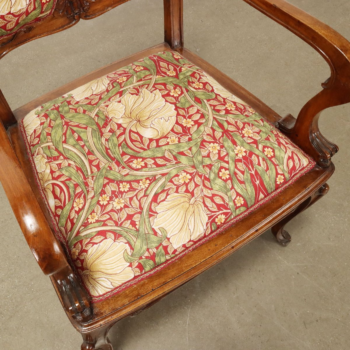 Coppia di Poltroncine Liberty Italia Fine XIX Inizio XX Secolo-photo-4