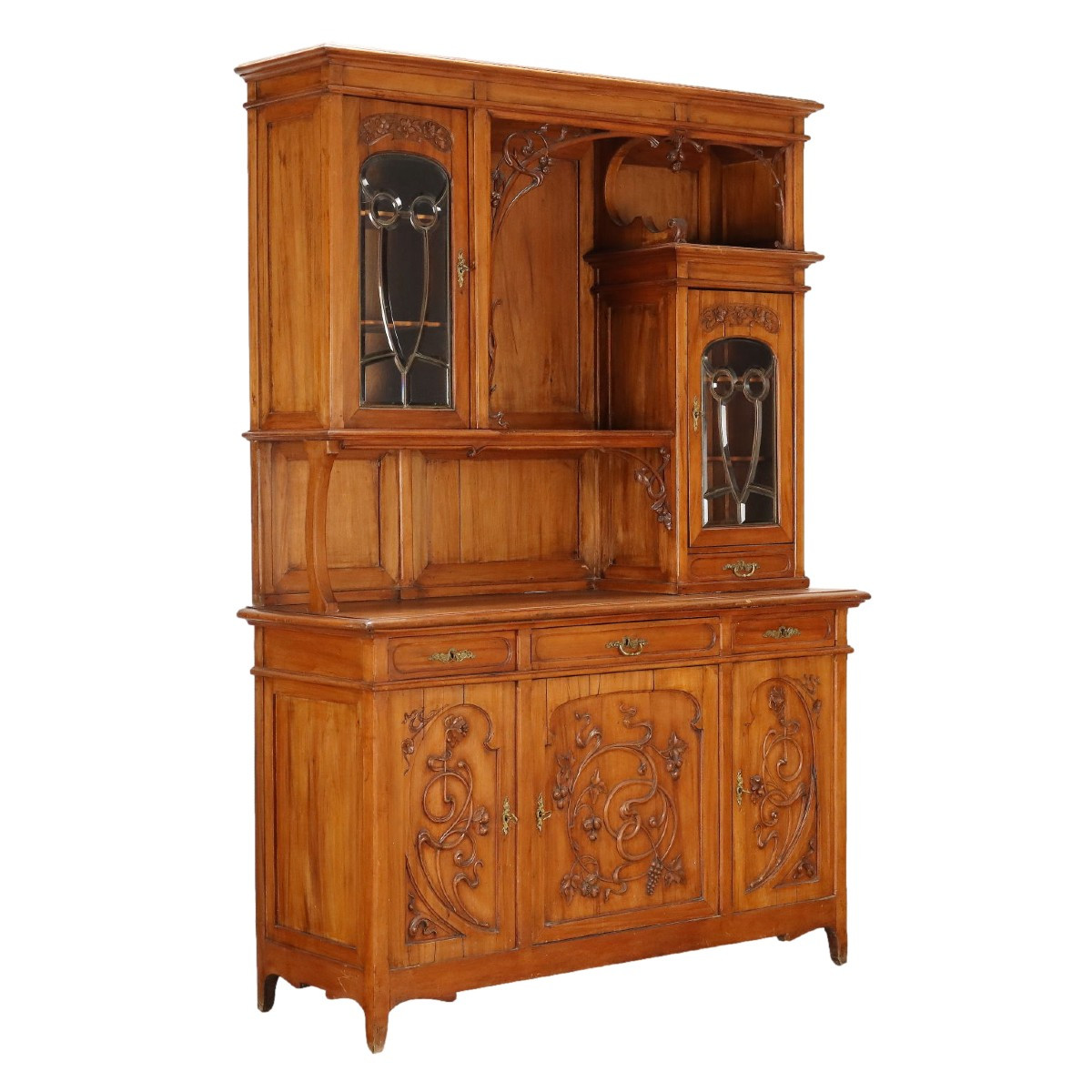Credenza Liberty Italia fine XIX Secolo