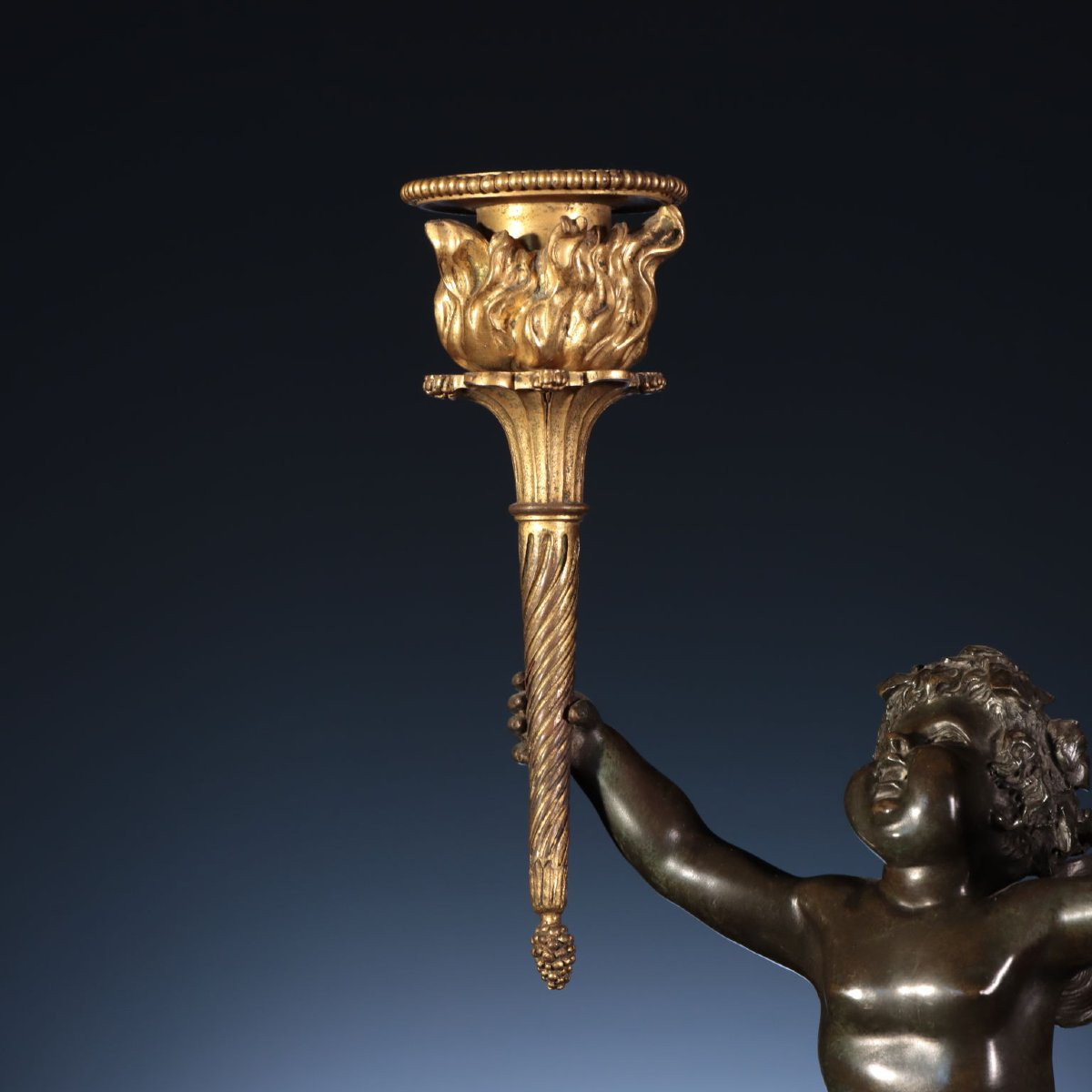 Trittico con Orologio e Coppia di Candelabri Etienne Lenoir Henry Dasson attribuibile a-photo-1