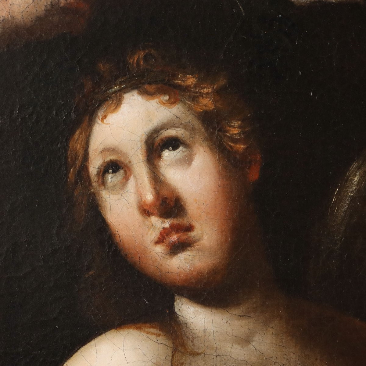 Dipinto con Scena Mitologica Amore e Psiche-photo-4
