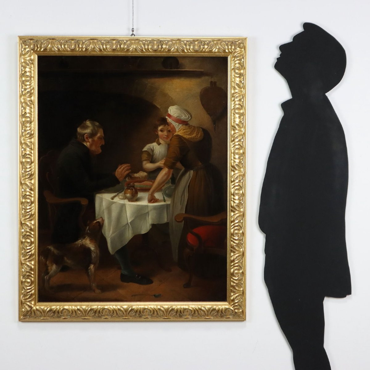 Dipinto di Charles Christophe Coventry Il Pranzo in Famiglia 1802-photo-2