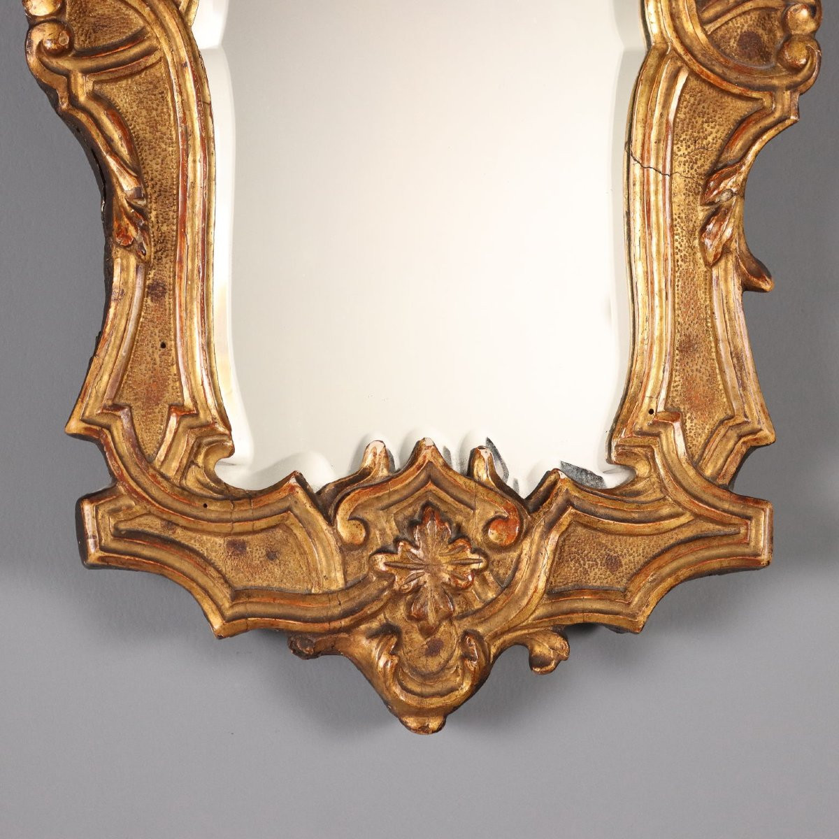 Specchio in Legno Intagliato e Dorato Luigi XIV Italia Primo Quarto XVIII Secolo-photo-4