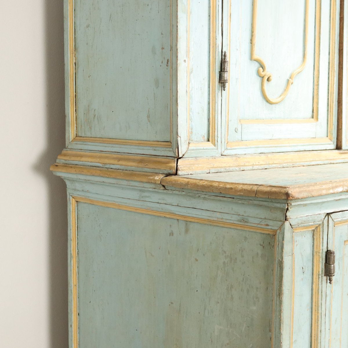 Credenza Doppio Corpo Barocchetto Parma Metà XVIII Secolo-photo-3