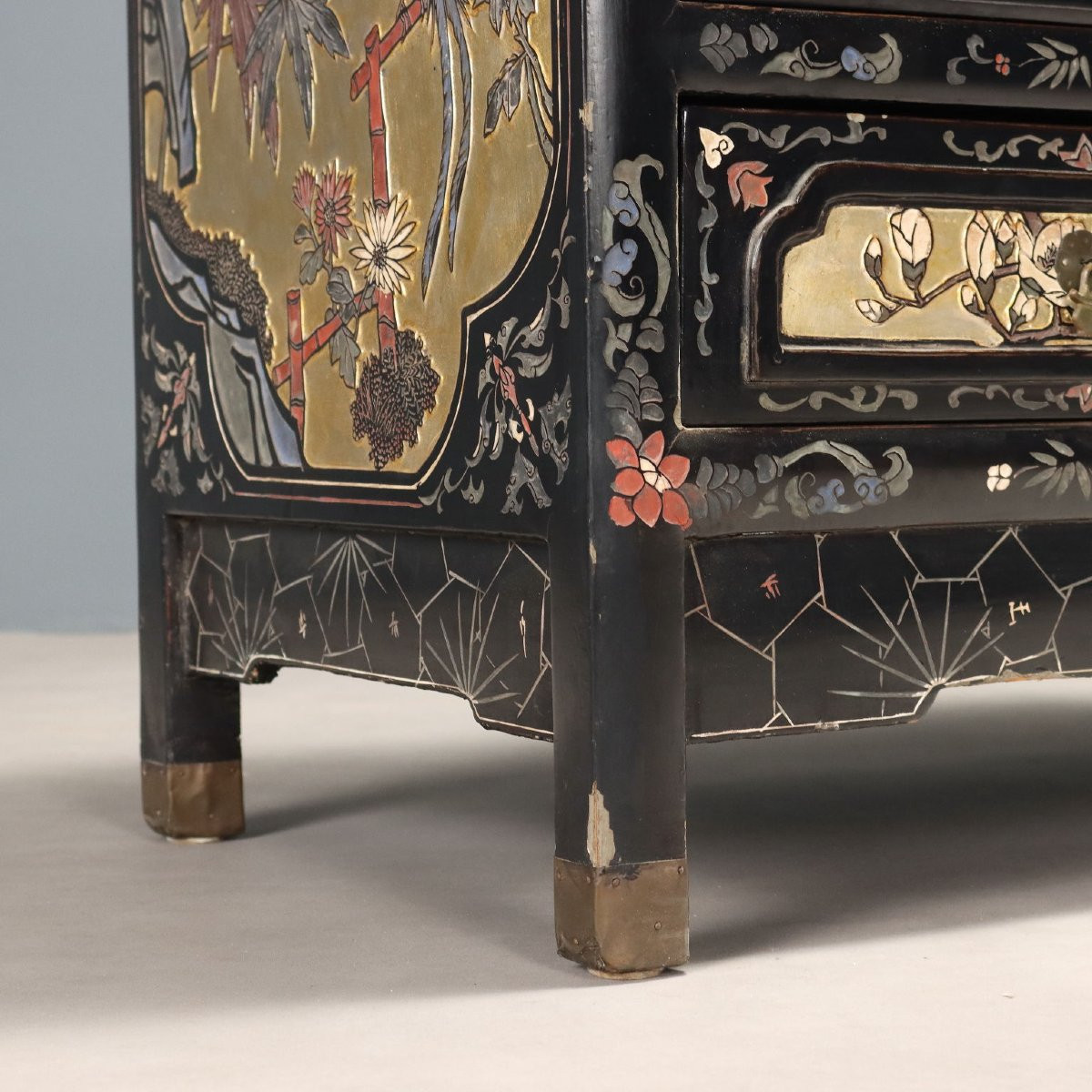 Credenzino Chinoiserie Cina XX Secolo-photo-3